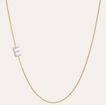 Load image into Gallery viewer, Diamond and 14k Gold Initial Necklace
