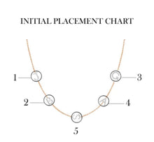 Load image into Gallery viewer, Diamond and 14k Gold Double Initial Necklace