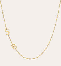 Load image into Gallery viewer, 14k Gold Double Initial Necklace
