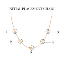 Load image into Gallery viewer, 14k Gold Four Initial Necklace
