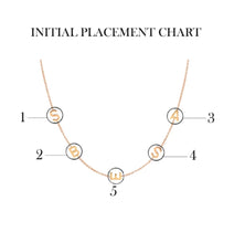 Load image into Gallery viewer, 14k Gold Triple Initial Necklace
