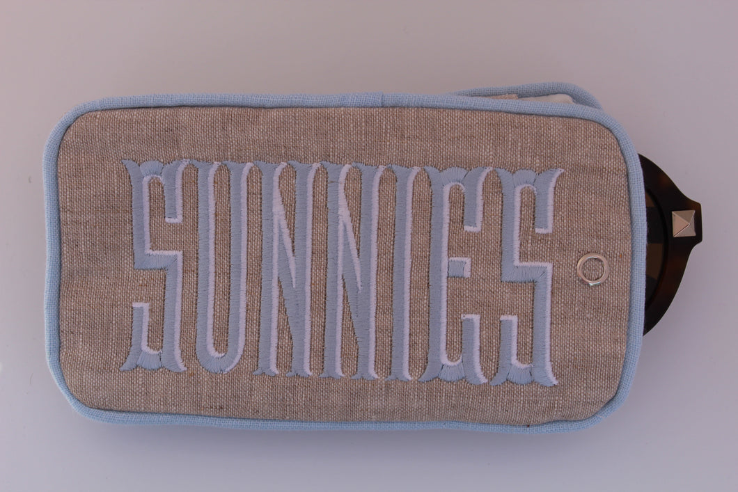 Custom Linen Dual Eye Glass Case